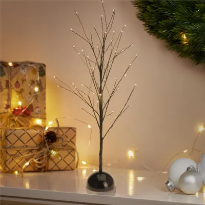 Produktbild von COM-FOUR® LED Baum als dekorative Beleuchtung - Lichterbaum mit 48 LEDs als Deko zu Weihnachten - Leuchtbaum für den Innenbereich