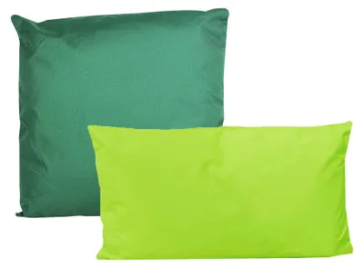 Produktbild von JACK 2er Set 2-farbiges Wende Outdoor Kissen 45x45cm+30x50cm Garten Lotus Effekt Dunkelgrün - Grün