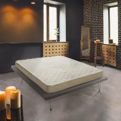 Immagine prodotto di Talamo Italia Materasso Singolo Akima 80x190x14h cm Grigio Chiaro, Sfoderabile Grado Rigidità 3/5 Italy