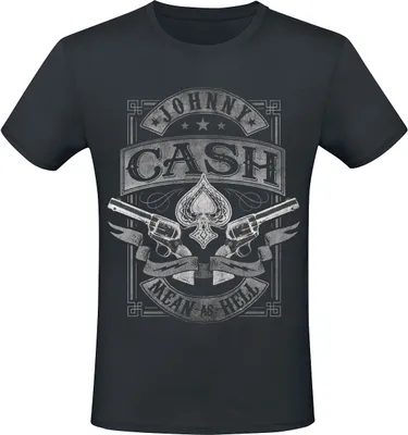 Produktbild von Johnny Cash T-Shirt Herren Mean As Hell schwarz XXL