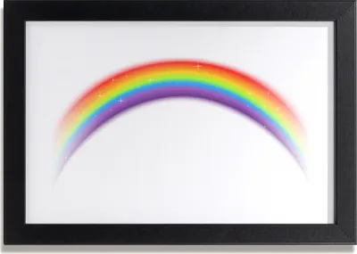Produktbild von Bild 30x20 MDF-Rahmen, Wandkunst Regenbogen