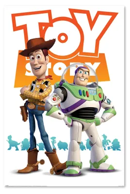 Immagine prodotto di Poster Disney Toy Story della Pixar con Woody e Buzz, 61 x 91,5 cm