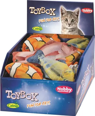 Image de Poissons avec herbe à chat 24 pcs/14,5 + 16,5cm divers