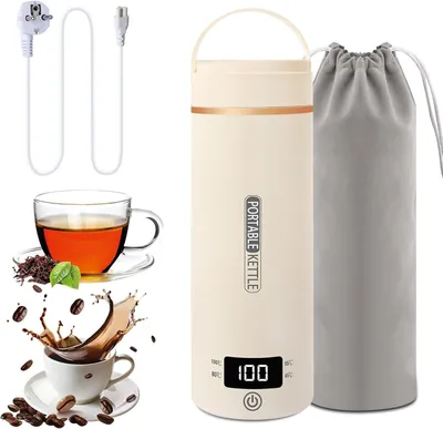 Image de Bouilloire électrique, 500 ml, en acier inoxydable 316, chauffage rapide, arrêt automatique