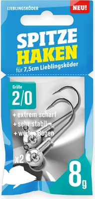 Produktbild von Lieblingsköder spitze Haken 8g #2/0