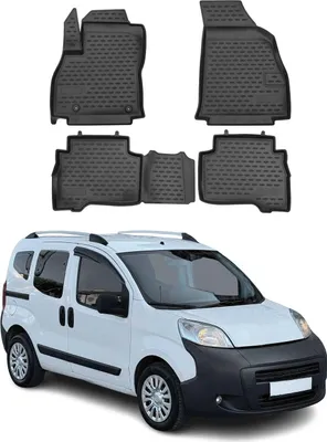 Image de 2008-2024 Peugeot Bipper Tapis de sol TPE noir 4 pcs