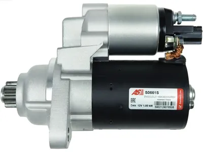 Zdjęcie produktu dla Rozrusznik 12V, 1kW, przeznaczony do samochodów Audi, Seat, Škoda, VW, MAN