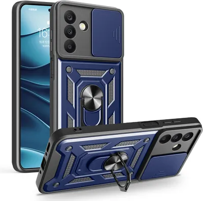 Produktbild von Outdoor Panzer Hülle für Samsung Galaxy A26 mit Kameraschutz Ringhalter Bumper in Blau