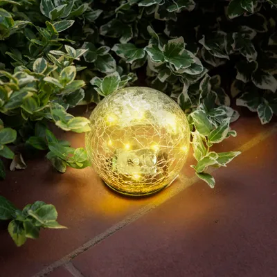 Obrázek produktu pro Solární světelná koule - 12 cm - 15 teplých bílých LED diod
