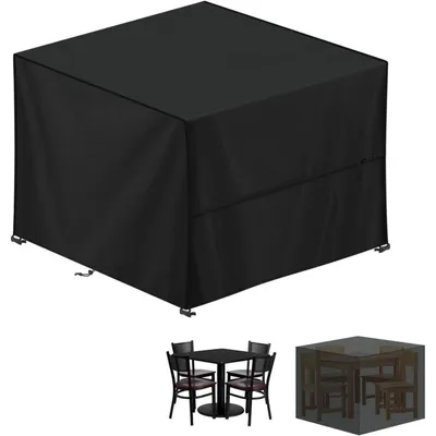 Obrázek produktu pro Ochranný obal na zahradní nábytek, vodotěsný, 420D Oxford, obdélníkový, rozměry 100x100x80 cm