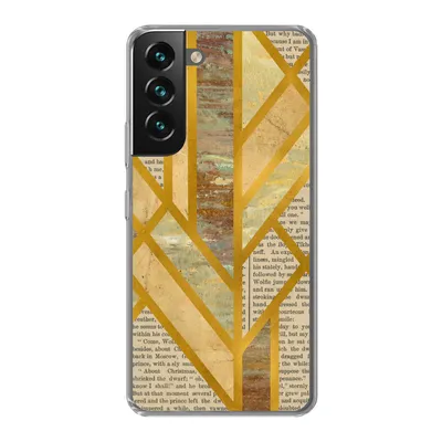 Produktbild von MuchoWow® Handyhülle Schutzhülle Hülle für Samsung Galaxy S22 Gold - Marmor - Vintage Silikon Softcase Handy Hülle - Mobiltelefonhülle