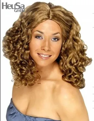 Produktbild von Blonde Lockenperücke
