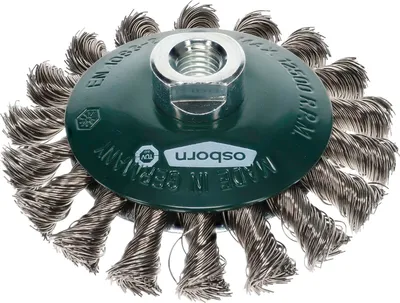 Immagine prodotto di Spazzola Osborn per smerigliatrice angolare ø 115mm spazzola conica - spazzola in acciaio inox, annodata