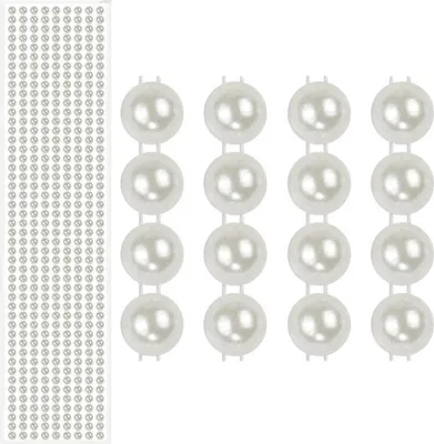 Obrázok produktu pre Samolepiace korálky biele 5 mm