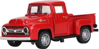 Immagine prodotto di modello di camioncino 1:32, in lega, pressofuso, classico, vintage, decorativo per bambini, rosso