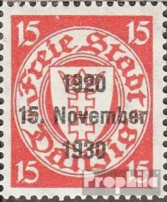 Produktbild von Briefmarken Danzig 1930 Mi 222 postfrisch Aufdruckausgabe