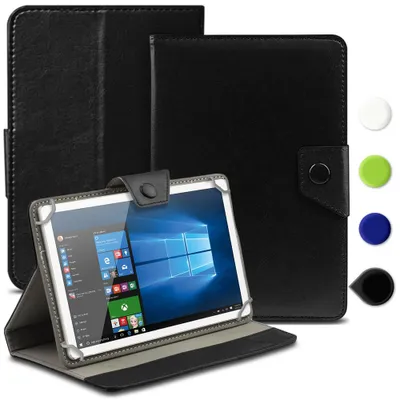 Produktbild von Tablet Tasche für PEAQ PET 100 101 1008 Hülle Case Schutztasche 10,1 SchutzhülleFarbe 360 Uni:Schwarz