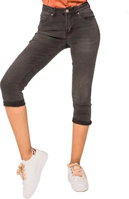 Produktbild von Nina Carter Damen Capri Jeans 3/4 Shorts Kurze 5 Pocket Hose Größe: 44