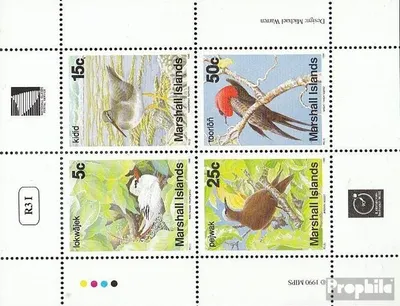 Produktbild von Briefmarken Marshall-Inseln 1990 Mi 284-287 Kleinbogen (kompl.Ausg.) postfrisch Vögel