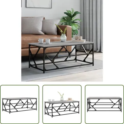 Produktbild von The Living Store Couchtisch Grau Sonoma 100x50x40 cm Holzwerkstoff