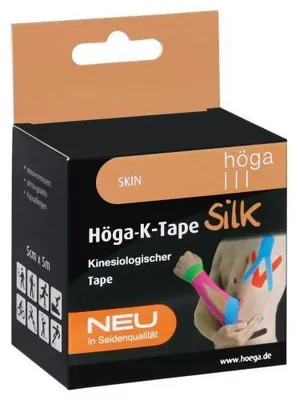 Produktbild von Höga-K-Tape Silk 5 cmx5 m l.fr.skin kinesiol.Tape 1 St