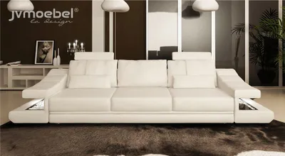 Productafbeelding van Moderne bank met houten design, 3-zitsbank met bedfunctie. Luxe stijl, meubelstuk