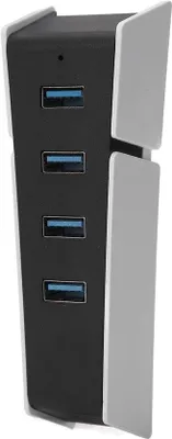 Obrázok produktu pre Mini rozbočovač pre kompaktné herné konzoly so 4 výstupmi – adaptér USB-C na USB 2.0 a rýchly 5 GB rozbočovač pre prenosné zariadenia.