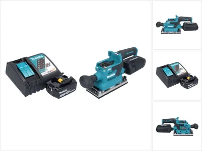 Produktbild von Makita DBO 382 RT1 Akku Schwingschleifer 18 V 93 x 185 mm Brushless + 1x Akku 5,0 Ah + Ladegerät