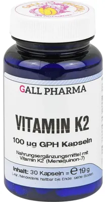 Produktbild von GALL PHARMA Vitamin K2 100 µg GPH Kapseln, 30 St. Kapseln