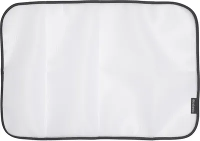 Produktbild von Brabantia - Bügelschutztuch - Schutztuch für Feine Stoffe - Ideal für Seide, Nylon, Cord, Samt & Strukturierte Stoffe - Verhindert Glänzende Flecken - Transparentes Netz - White - 40 x 60 cm
