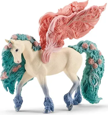Produktbild von Schleich Flower Pegasus magisches Spielzeugpferd - Fantasie Figur