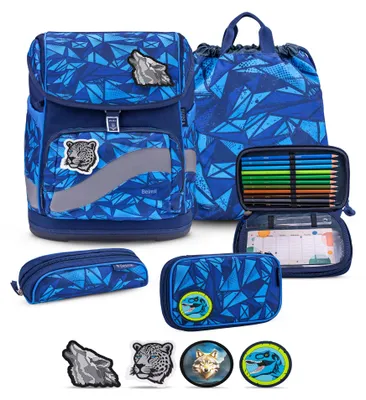 Produktbild von Belmil Smarty Plus Premium Schulranzen Set 5-teilig "Glacier Blue"