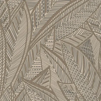 Productafbeelding van Profhome 399332-GU Grafisch behang floral glanzend bronzen zwart 5,33 m2