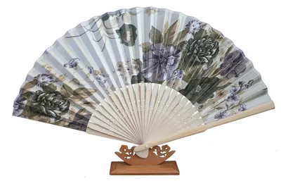 Produktbild von 514, 1 Stk. Hand Deko Sommer Fächer Blumen Motive Retro Design