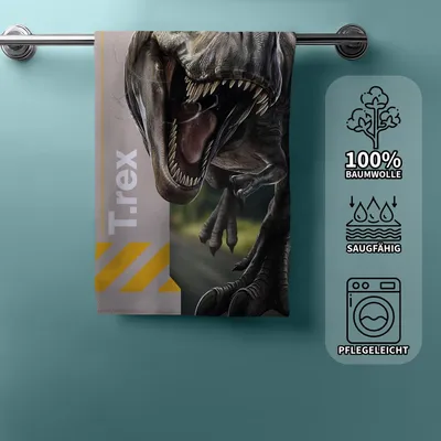 Produktbild von Jurassic World Duschtuch Badetuch Handtuch Strandtuch  70 x 140cm