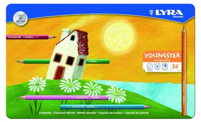 Produktbild von Lyra Youngster Metalletui M36 mit 36 Farbstiften Packung 1 Stück