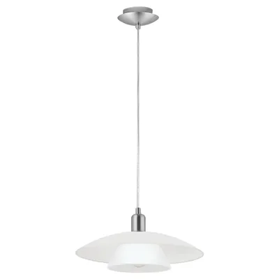 Produktbild von EGLO BRENDA, Nickel, Weiß, Stahl, Glas, IP20, II