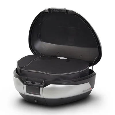 Zdjęcie produktu dla SHAD SH48 Titanium Topcase Set + Carbon Cover + Backrest