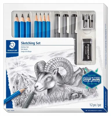 Produktbild von Staedtler Mars Lumograph 61100 Zeichenstift-Set