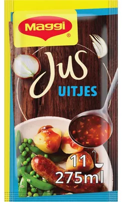 Produktbild von Maggi Jus Uitjes Juspoeder 22g – Würziges Bratensoßenpulver für Fleisch & Gemüse