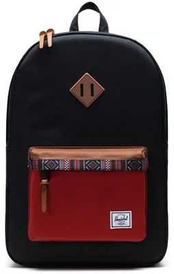 Produktbild von Herschel Heritage Uni Rucksack Black/Saddle/Ketchup, 10007-04968 - Gr. One Size