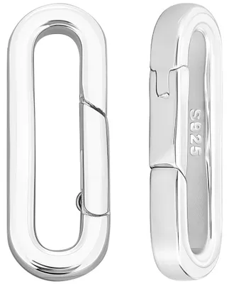 2er-Pack Federclips aus Sterlingsilber, 20 x 7 mm, für Schmuck & Taschen