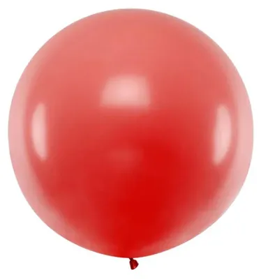 Produktbild von 1 Stk. Luftballon Ø100cm "Uni Pastell" | Rot