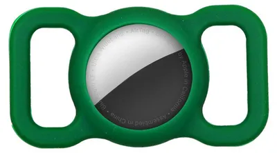 Obrázok produktu pre Silikónové Puzdro Pre Airtag S Krúžkom Na Kľúče Zelené Pre Popruh Na Obojok
