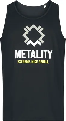 Produktbild von Metality Top Damen Herren-Tank Top schwarz Band-Merch, Bands 100% Baumwolle M