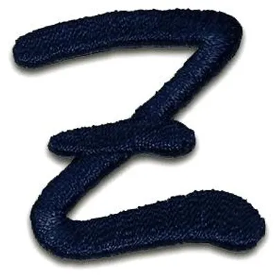 Produktbild von Buchstabe Z 3.1x2.8cm: Alphabet Buchstaben Einzeln Auswählbar - Aufnäher, Bügelbild, Aufbügler, Applikationen, Patches, Flicken, Zum Aufbügeln
