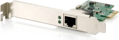 Produktbild von LevelOne Gigabit-Ethernet-PCIe-Karte, Eingebaut, Kabelgebunden, PCI Express, Ethernet, 1000 Mbit/s, Schwarz, Grün, Silber