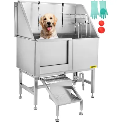 Immagine prodotto di VEVOR Cani Gatti Animali domestici Vasca da bagno Vasca da bagno per cani Doccia Testa Animale domestico