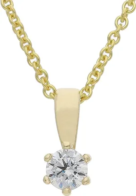 Produktbild von JuwelmaLux Anhänger 333/000 (8 Karat) Gold mit synth Zirkonia JL39-02-0584