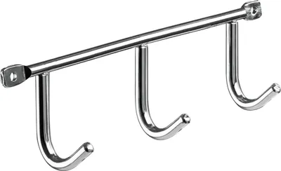 Produktbild von Hettich Garderobenleiste 3 Haken 20,0 x 5,2 x 3,5 cm verchromt